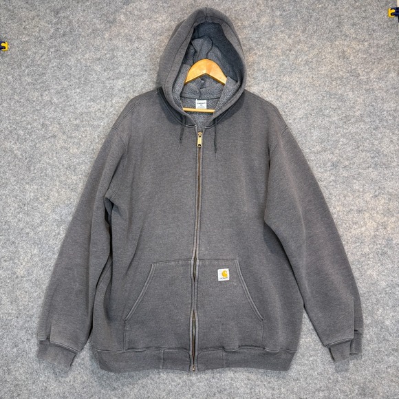Carhartt Other - Vintage Carhartt Hoodie Jacket Mens XL Full Zip Heavyweight 90s Y2K Sweatshirt